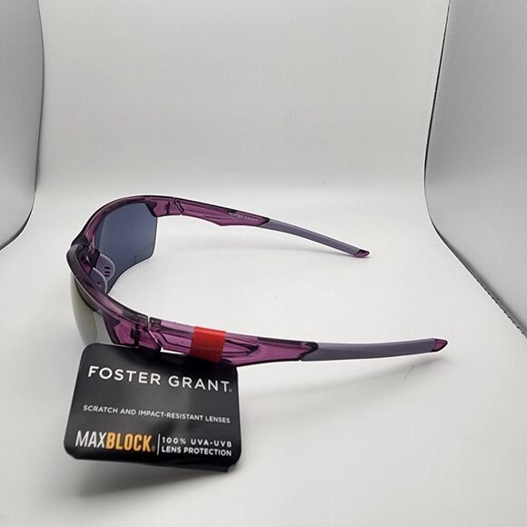 NWT Foster Grant Max Block Purple Sunglasses - Picture 4 of 4